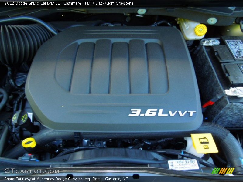 Cashmere Pearl / Black/Light Graystone 2012 Dodge Grand Caravan SE