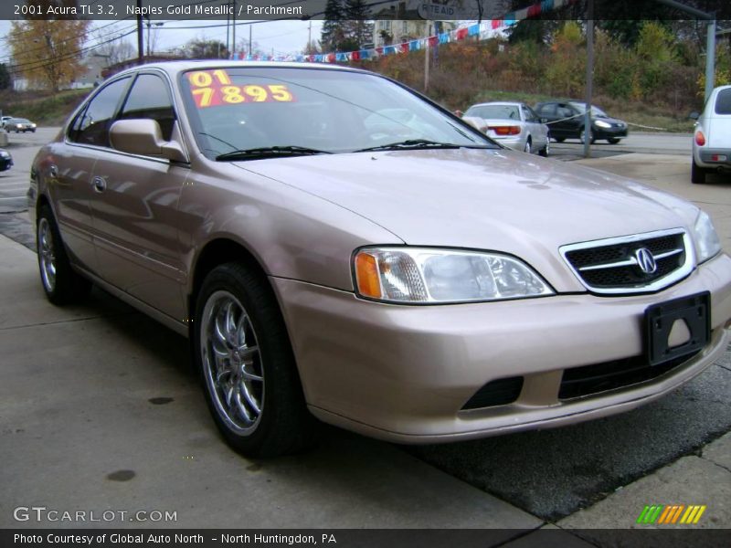 Naples Gold Metallic / Parchment 2001 Acura TL 3.2