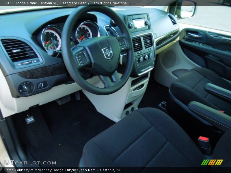Black/Light Graystone Interior - 2012 Grand Caravan SE 