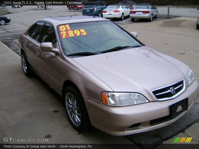 Naples Gold Metallic / Parchment 2001 Acura TL 3.2