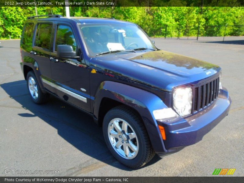 True Blue Pearl / Dark Slate Gray 2012 Jeep Liberty Latitude