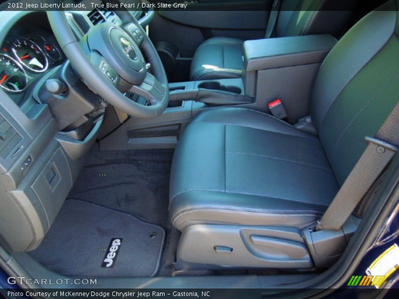True Blue Pearl / Dark Slate Gray 2012 Jeep Liberty Latitude