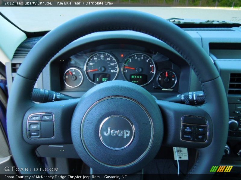 True Blue Pearl / Dark Slate Gray 2012 Jeep Liberty Latitude