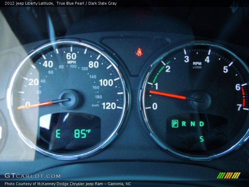 True Blue Pearl / Dark Slate Gray 2012 Jeep Liberty Latitude
