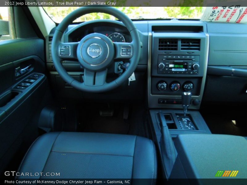 True Blue Pearl / Dark Slate Gray 2012 Jeep Liberty Latitude