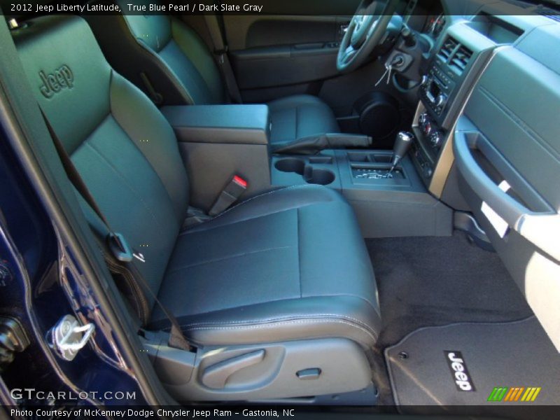 True Blue Pearl / Dark Slate Gray 2012 Jeep Liberty Latitude