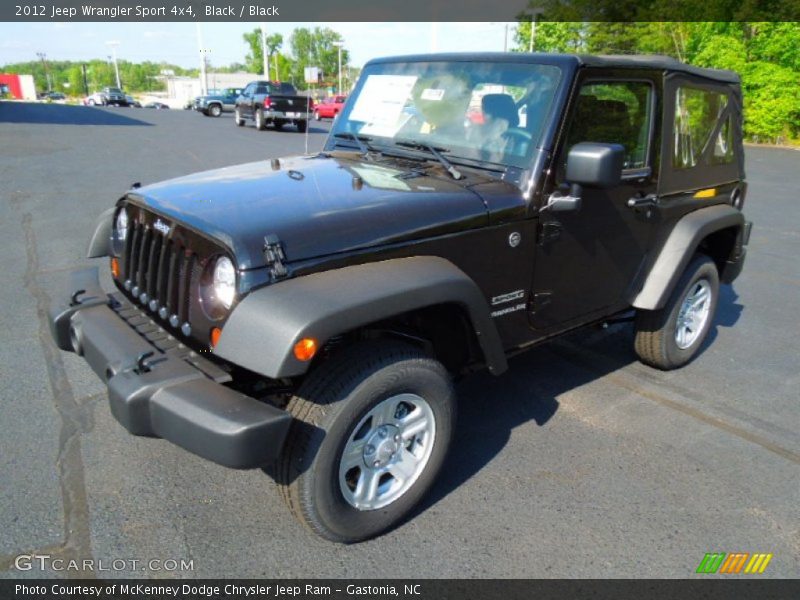 Black / Black 2012 Jeep Wrangler Sport 4x4