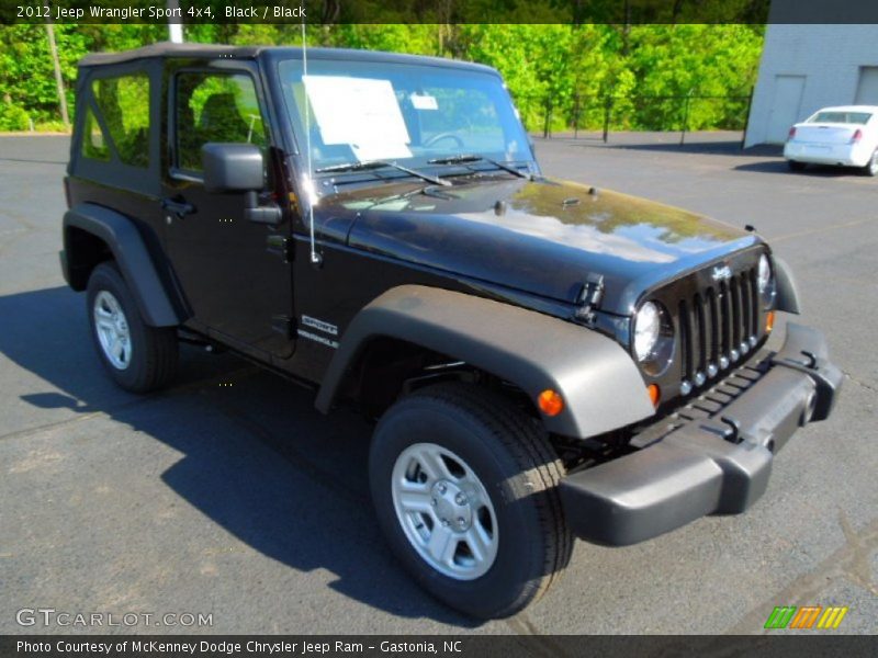 Black / Black 2012 Jeep Wrangler Sport 4x4