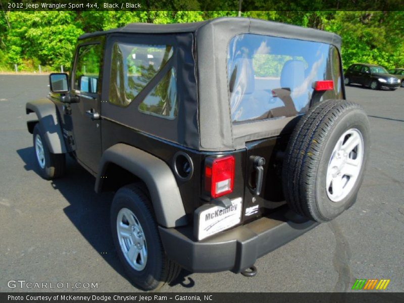 Black / Black 2012 Jeep Wrangler Sport 4x4