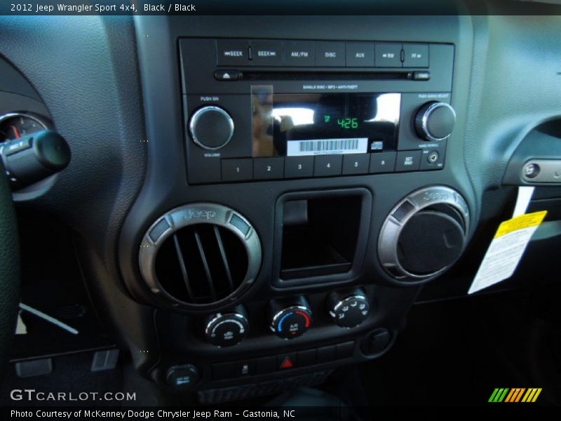 Black / Black 2012 Jeep Wrangler Sport 4x4