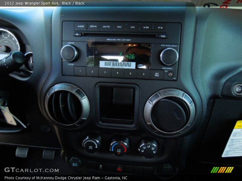 Black / Black 2012 Jeep Wrangler Sport 4x4