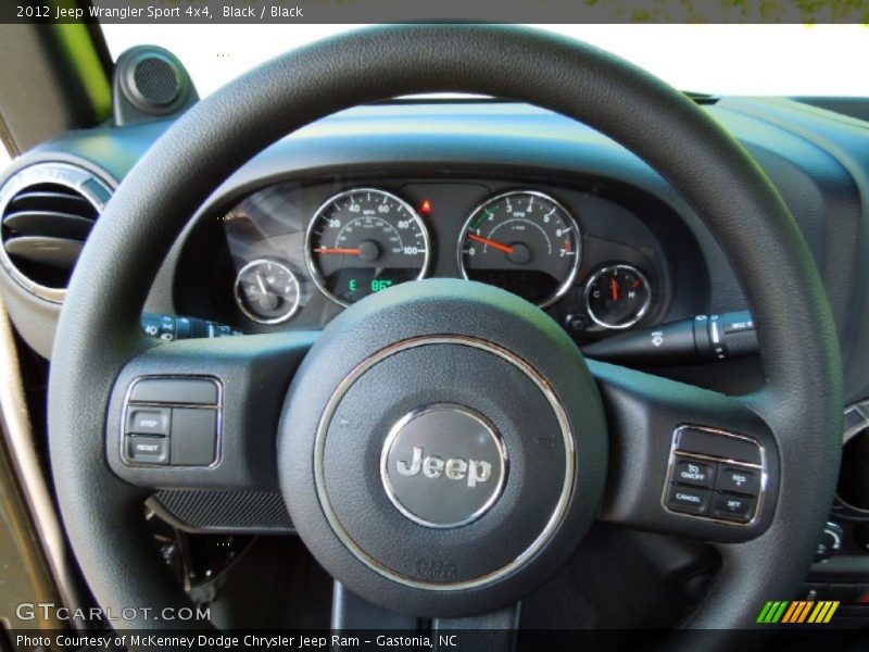 Black / Black 2012 Jeep Wrangler Sport 4x4