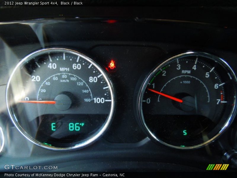Black / Black 2012 Jeep Wrangler Sport 4x4