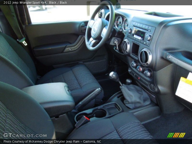 Black / Black 2012 Jeep Wrangler Sport 4x4