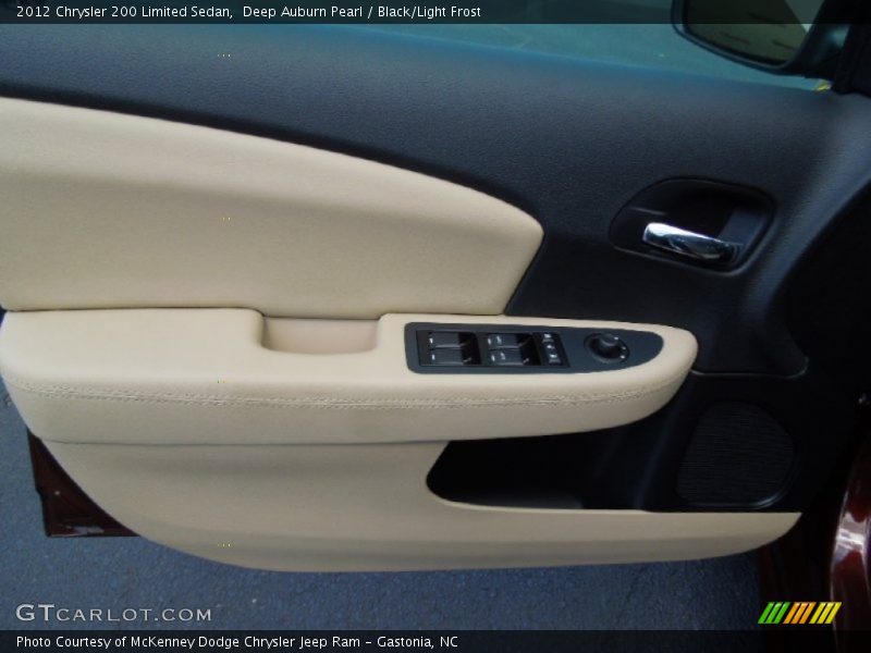 Deep Auburn Pearl / Black/Light Frost 2012 Chrysler 200 Limited Sedan