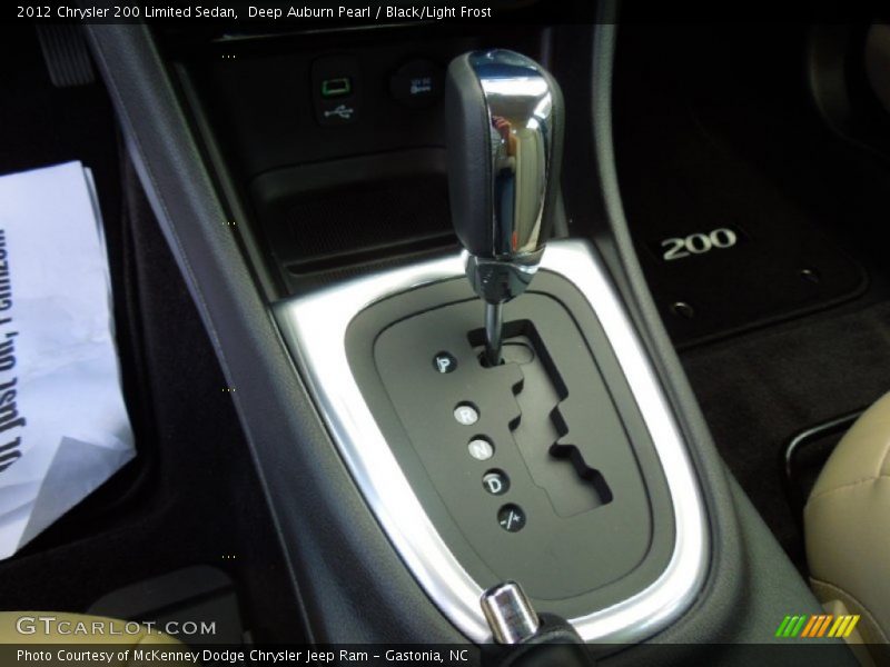 Deep Auburn Pearl / Black/Light Frost 2012 Chrysler 200 Limited Sedan