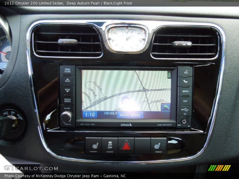 Deep Auburn Pearl / Black/Light Frost 2012 Chrysler 200 Limited Sedan