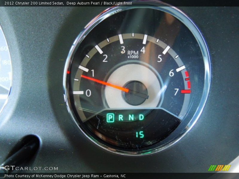 Deep Auburn Pearl / Black/Light Frost 2012 Chrysler 200 Limited Sedan