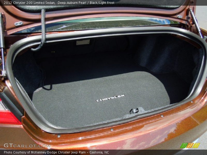 Deep Auburn Pearl / Black/Light Frost 2012 Chrysler 200 Limited Sedan