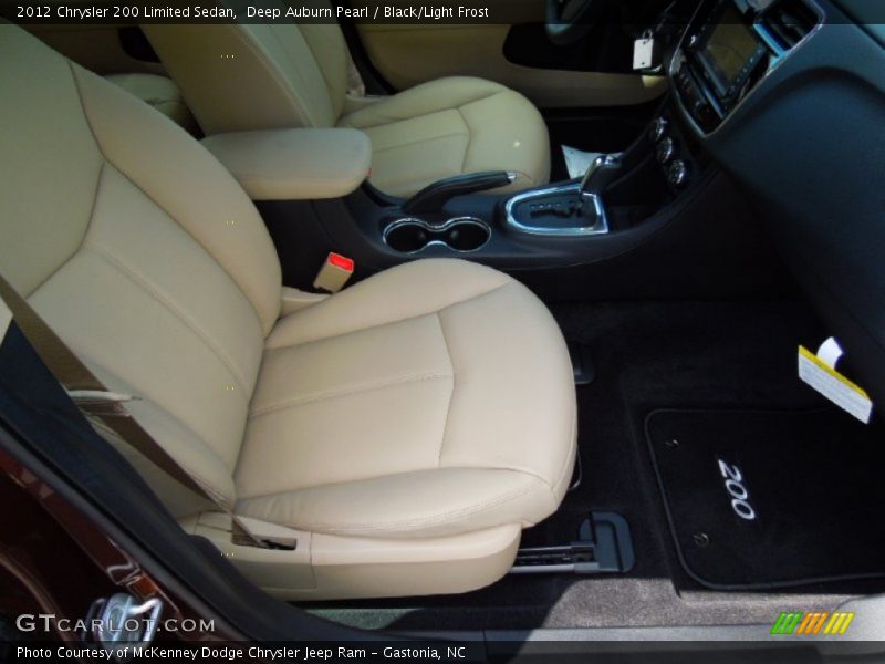 Deep Auburn Pearl / Black/Light Frost 2012 Chrysler 200 Limited Sedan