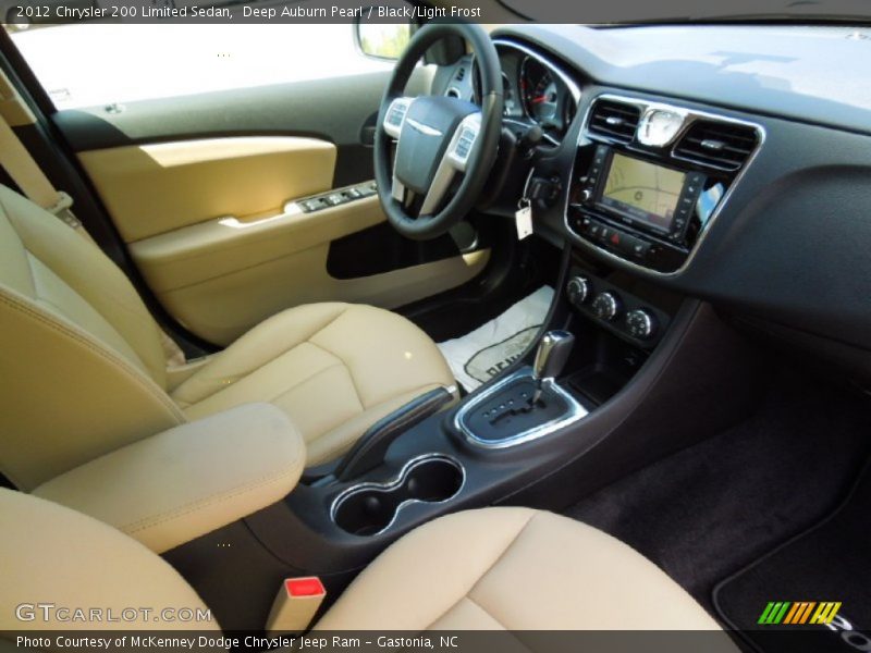 Deep Auburn Pearl / Black/Light Frost 2012 Chrysler 200 Limited Sedan