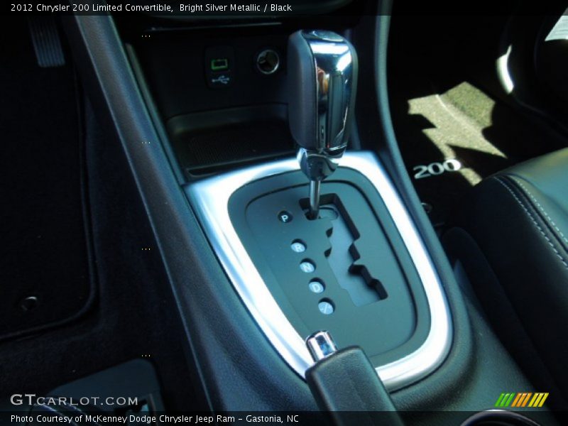 Bright Silver Metallic / Black 2012 Chrysler 200 Limited Convertible