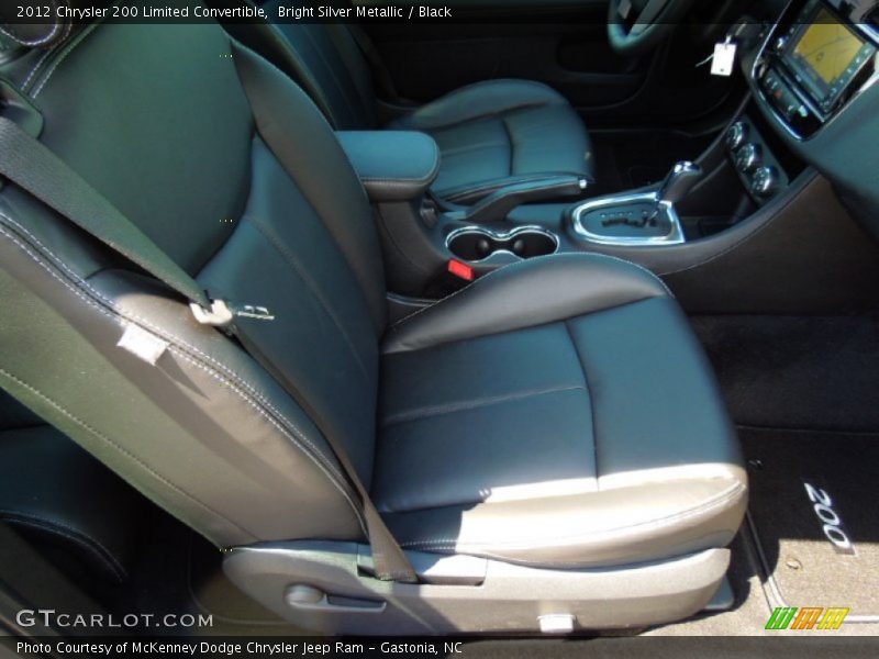 Bright Silver Metallic / Black 2012 Chrysler 200 Limited Convertible