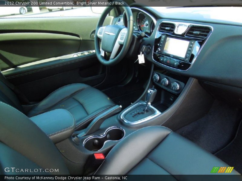 Bright Silver Metallic / Black 2012 Chrysler 200 Limited Convertible