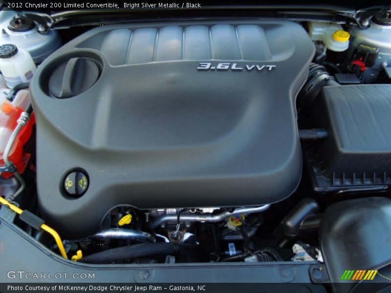 Bright Silver Metallic / Black 2012 Chrysler 200 Limited Convertible