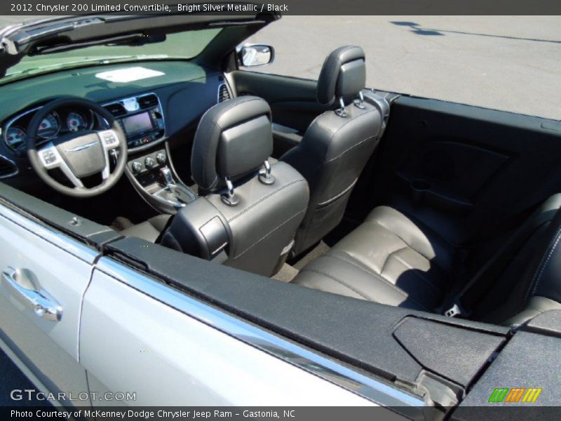 Bright Silver Metallic / Black 2012 Chrysler 200 Limited Convertible