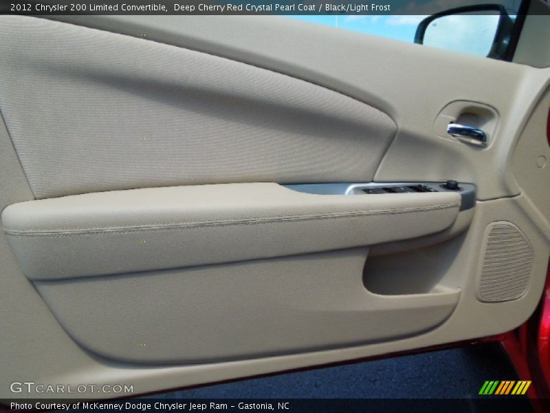 Deep Cherry Red Crystal Pearl Coat / Black/Light Frost 2012 Chrysler 200 Limited Convertible