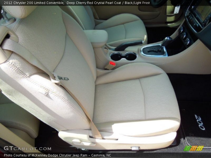Deep Cherry Red Crystal Pearl Coat / Black/Light Frost 2012 Chrysler 200 Limited Convertible