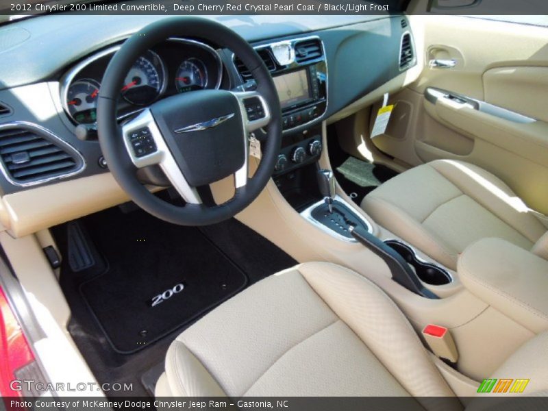 Black/Light Frost Interior - 2012 200 Limited Convertible 