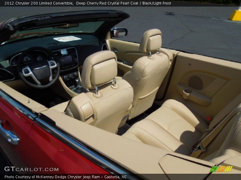 Deep Cherry Red Crystal Pearl Coat / Black/Light Frost 2012 Chrysler 200 Limited Convertible