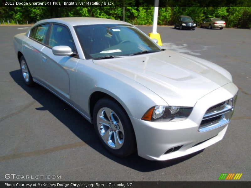 Bright Silver Metallic / Black 2012 Dodge Charger SXT Plus