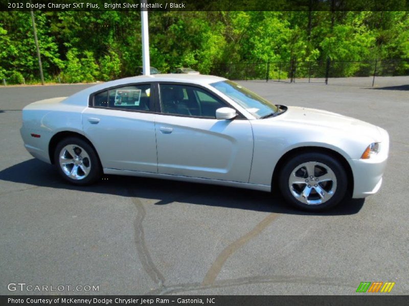 Bright Silver Metallic / Black 2012 Dodge Charger SXT Plus