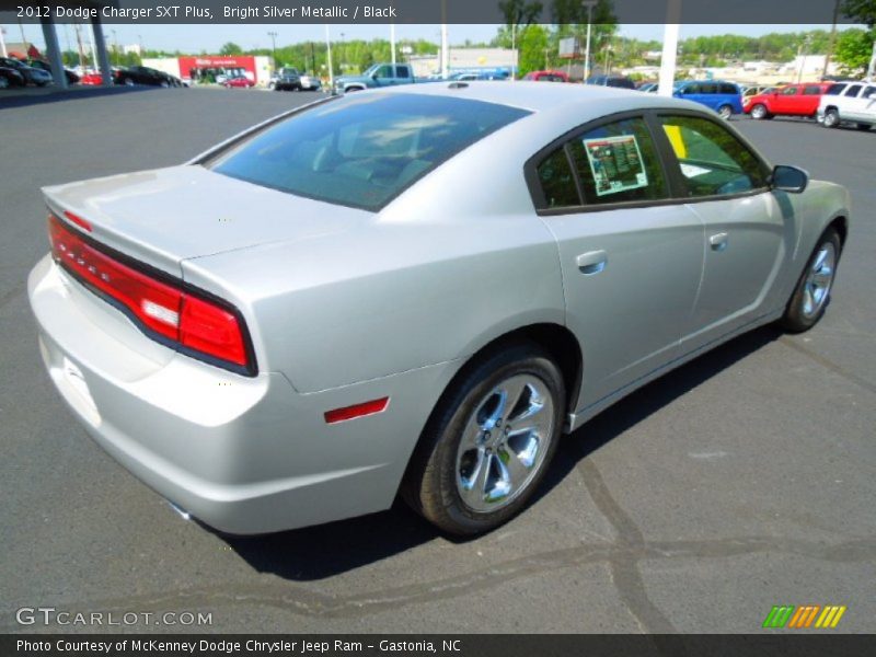 Bright Silver Metallic / Black 2012 Dodge Charger SXT Plus