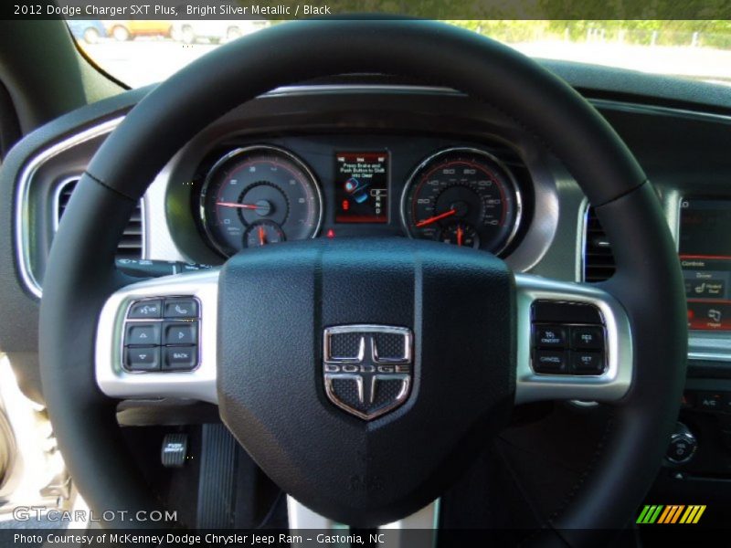 Bright Silver Metallic / Black 2012 Dodge Charger SXT Plus
