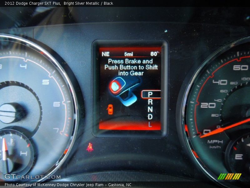 Bright Silver Metallic / Black 2012 Dodge Charger SXT Plus