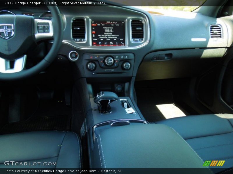 Bright Silver Metallic / Black 2012 Dodge Charger SXT Plus