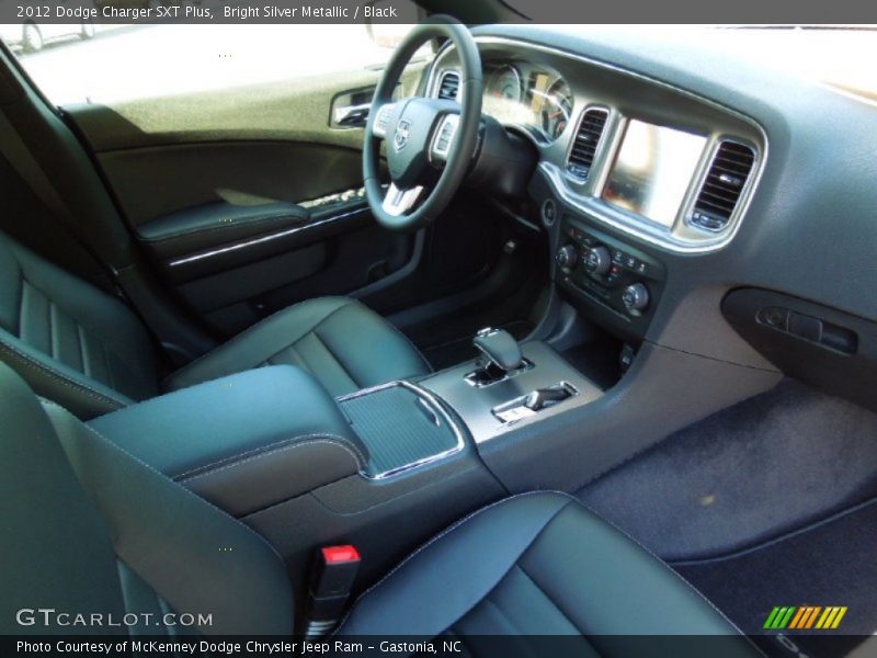Bright Silver Metallic / Black 2012 Dodge Charger SXT Plus