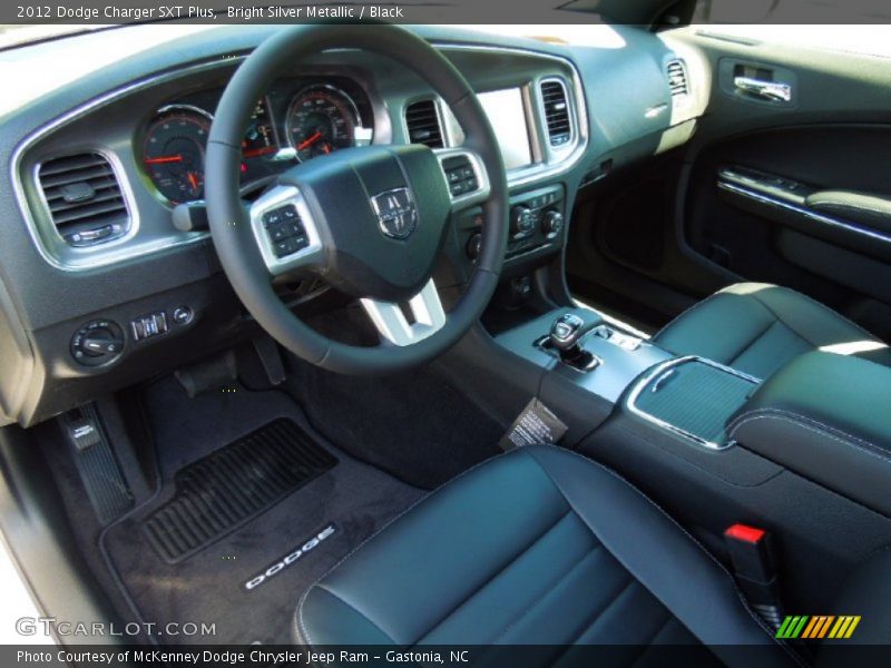 Bright Silver Metallic / Black 2012 Dodge Charger SXT Plus