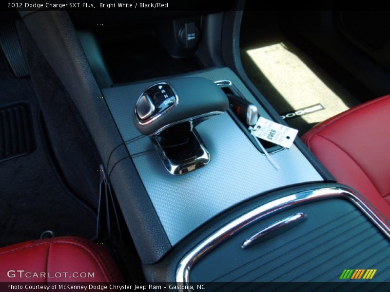Bright White / Black/Red 2012 Dodge Charger SXT Plus