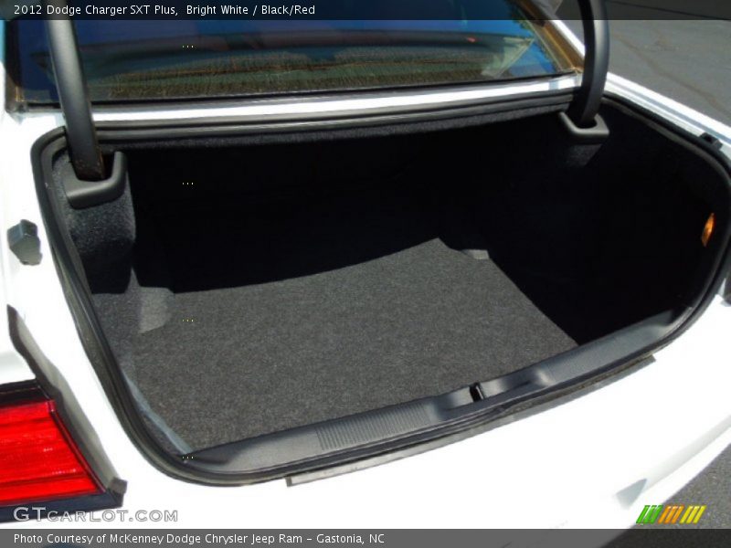 Bright White / Black/Red 2012 Dodge Charger SXT Plus