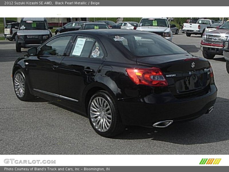 Black Pearl Metallic / Beige 2012 Suzuki Kizashi SE AWD