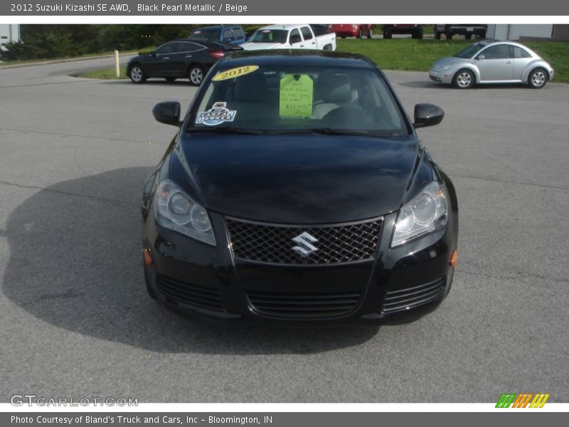 Black Pearl Metallic / Beige 2012 Suzuki Kizashi SE AWD