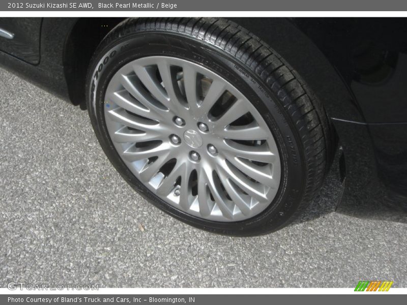 Black Pearl Metallic / Beige 2012 Suzuki Kizashi SE AWD