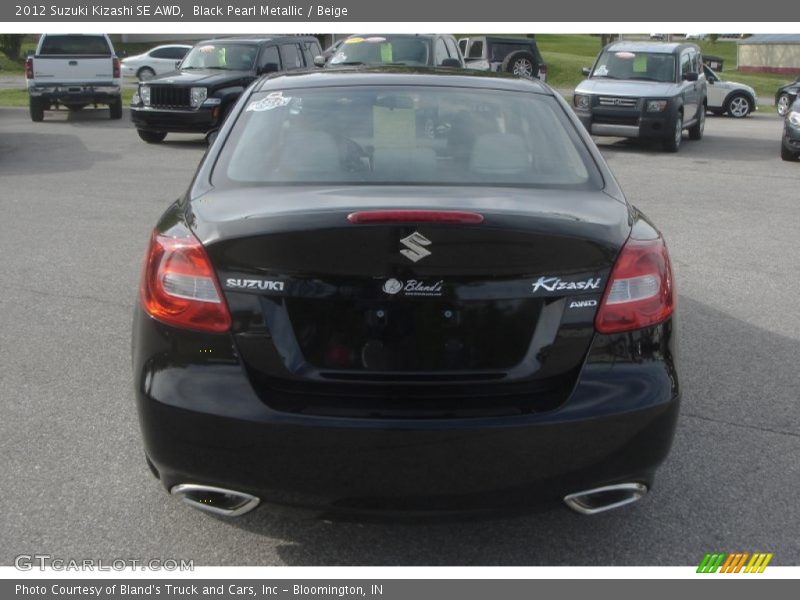 Black Pearl Metallic / Beige 2012 Suzuki Kizashi SE AWD