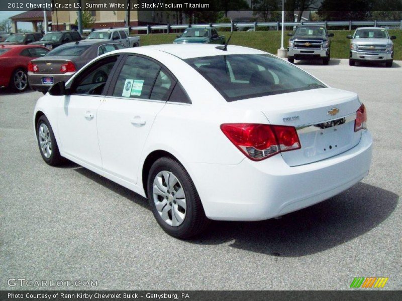 Summit White / Jet Black/Medium Titanium 2012 Chevrolet Cruze LS