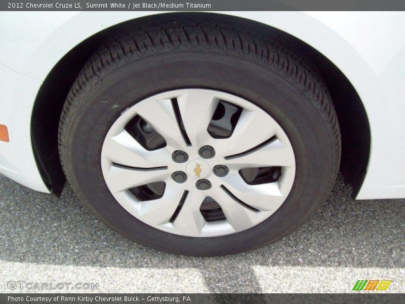 Summit White / Jet Black/Medium Titanium 2012 Chevrolet Cruze LS
